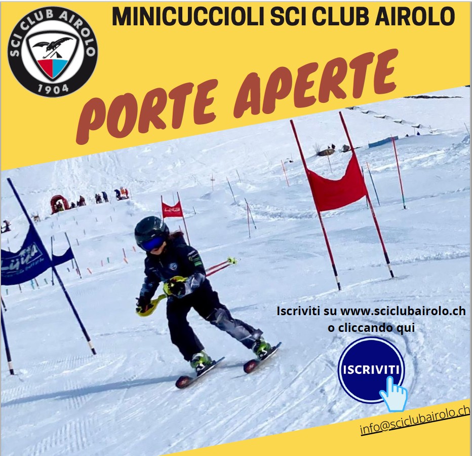 Porte aperte con i minicuccioli dello Sci Club Airolo